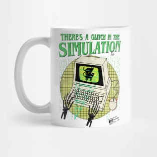 There's A Glitch In The Simulation - Retro 90's Computer Mug